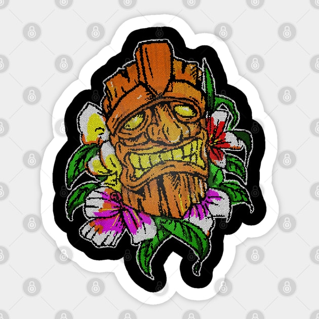 8bit Tiki Sticker by silentrob668